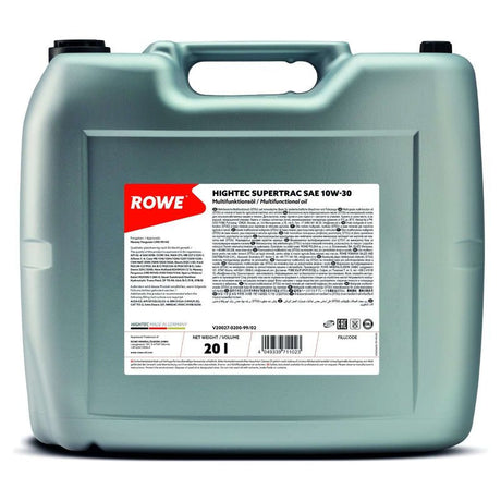 Ulei utilaje agricole hightec supertrac sae 10w-30 (stou) 20l Rowe 20027020099
