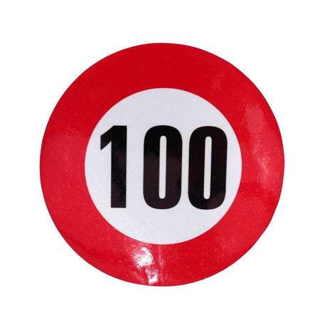 Autocolant reflectorizant limita viteza 100 km/h fi12 cm Runkit RKAB100
