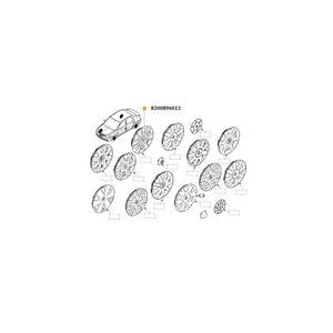 Capac janta tabla 15`` Renault 8200896012