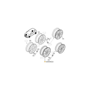 Janta aliaj 15'' 6JX15 4X100 ET42 Logan ii/sandero ii Renault 8200698222