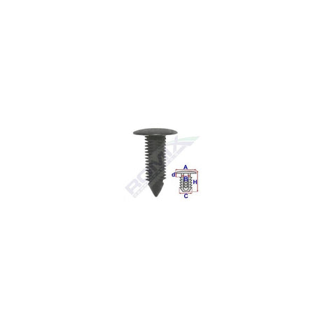 Clips tapiterie pentru Mercedes - negru set 10 buc Romix 10430