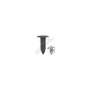 Clips tapiterie pentru Mercedes - negru set 10 buc Romix 10430 – imagine 2