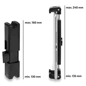 Suport auto flexibil premium pentru tableta cu prindere in tetiera Heyner 511870
