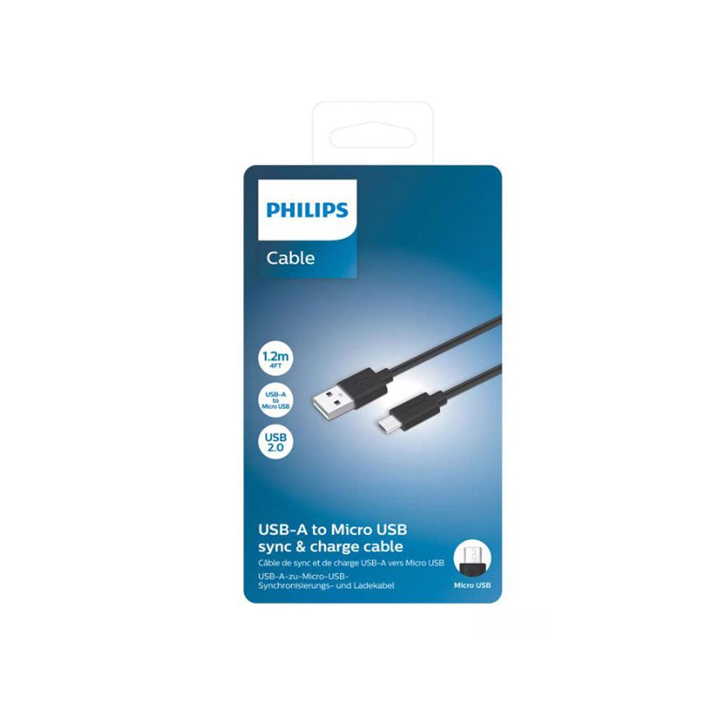 Cablu date incarcare 1,2 m usb-a la micro USB Philips DLC3104U/03
