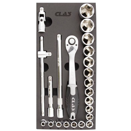 Dulap scule echipat cu 154 piese 6 sertare Clas EG6154 – imagine 4
