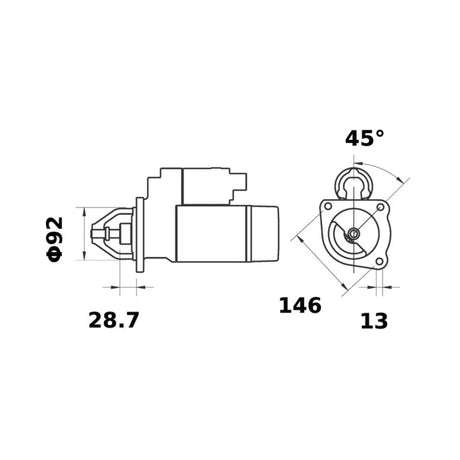 Electromotor tractor 12V 2,7kW Holder/Landini/Massey Ferguson GRANIT 376S99602 – imagine 2
