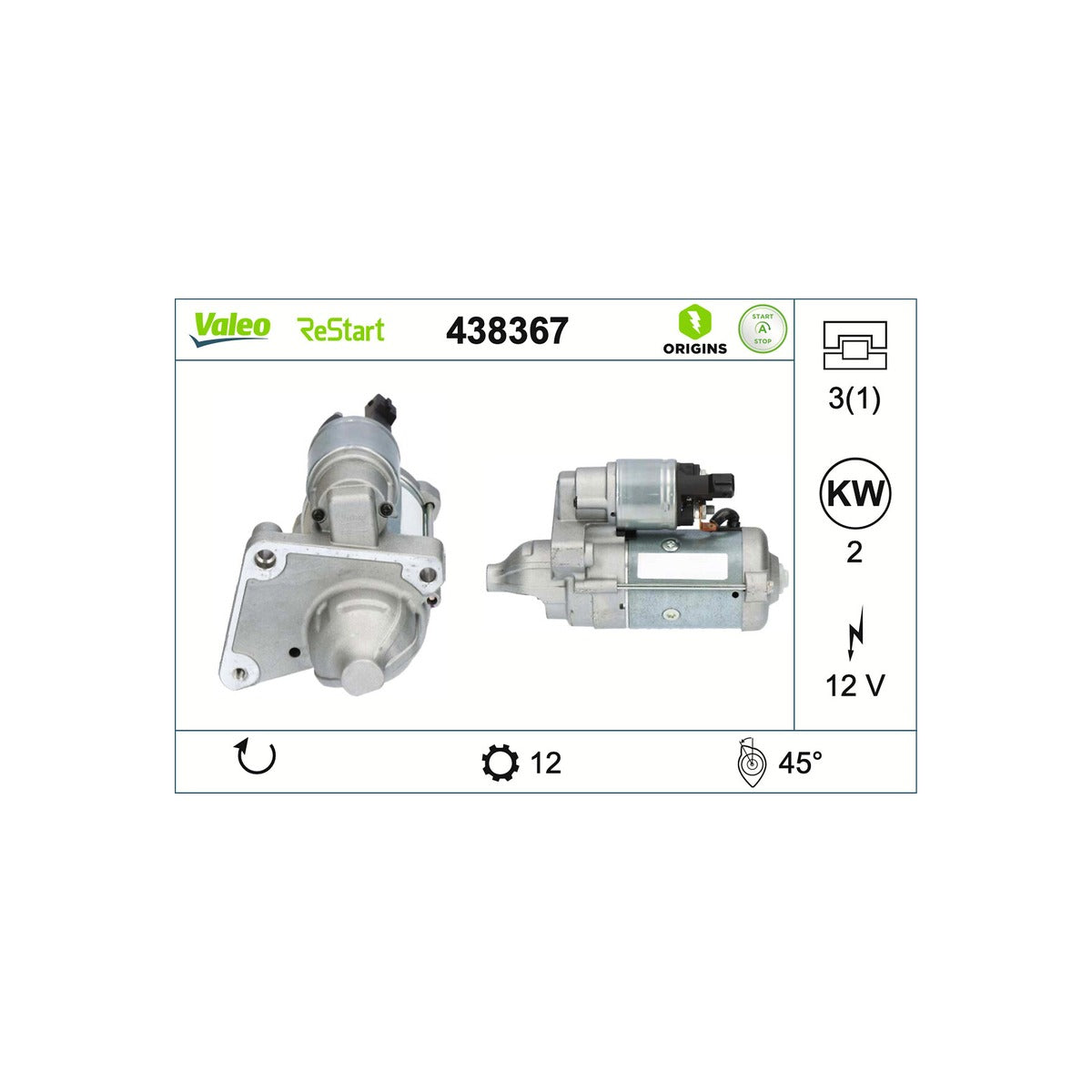 Electromotor Valeo 438367