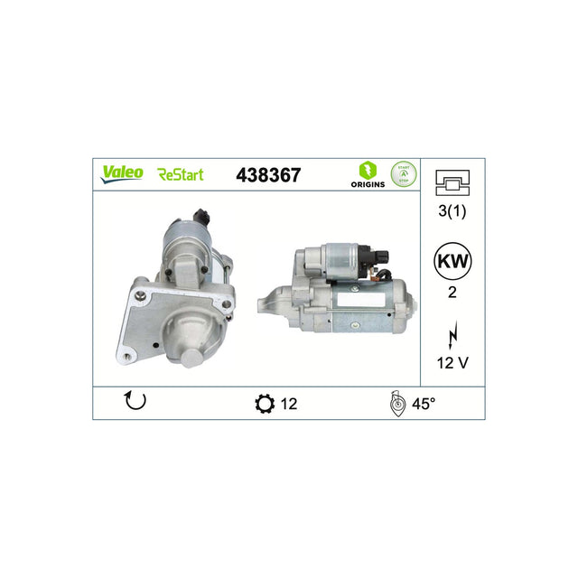 Electromotor Valeo 438367