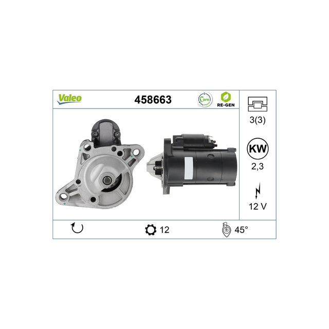 Electromotor Valeo 458663