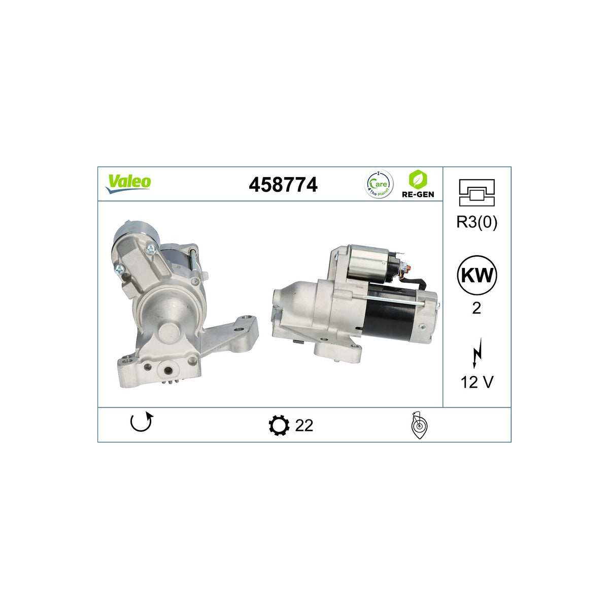 Electromotor Valeo 458774