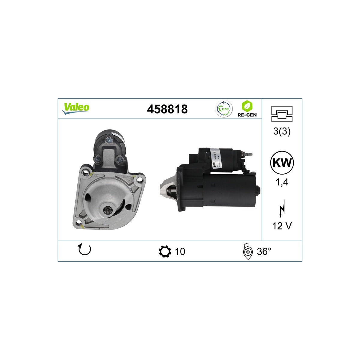 Electromotor Valeo 458818