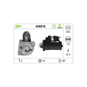 Electromotor Valeo 458818