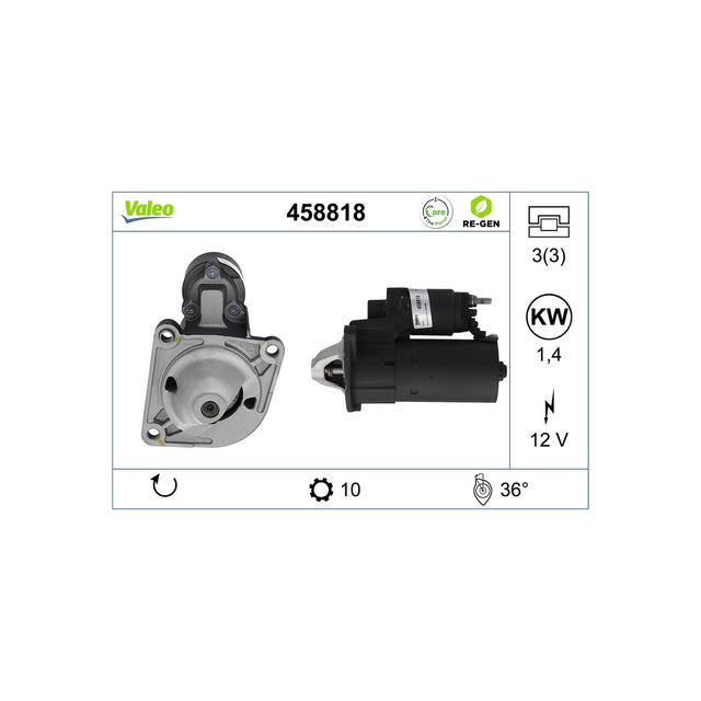 Electromotor Valeo 458818