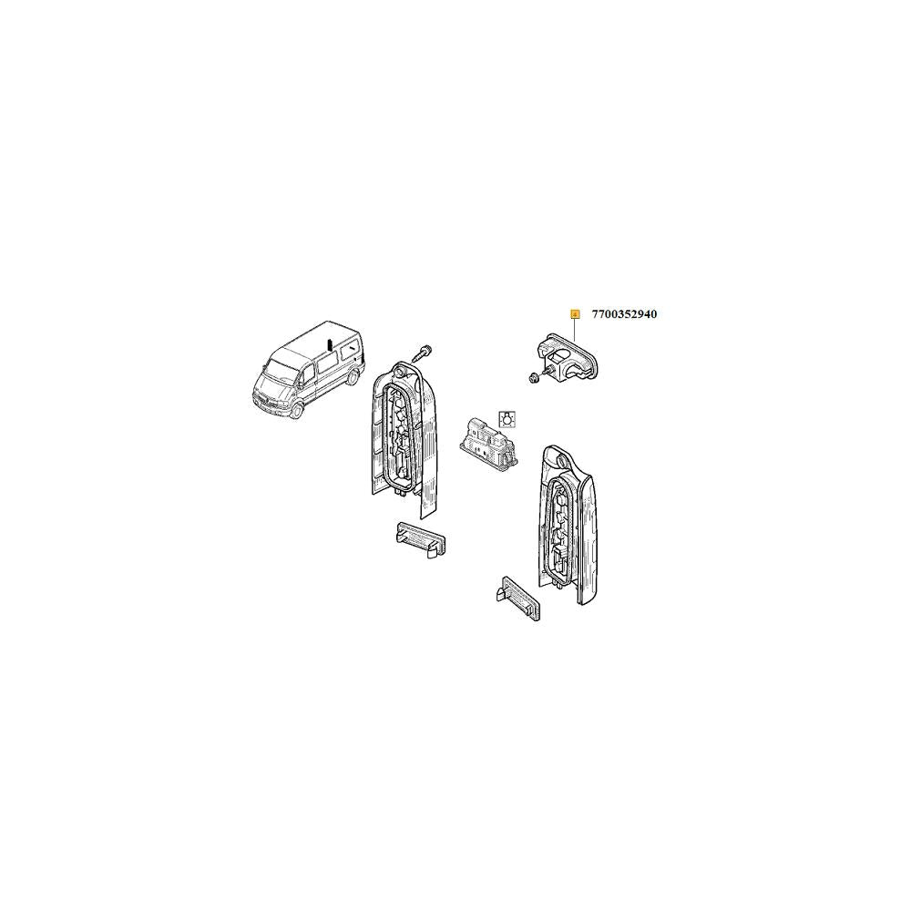 Stop master ii Renault 7700352940