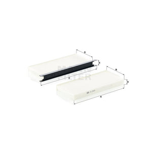 Set filtre habitaclu Mann-filter CU 2418-2