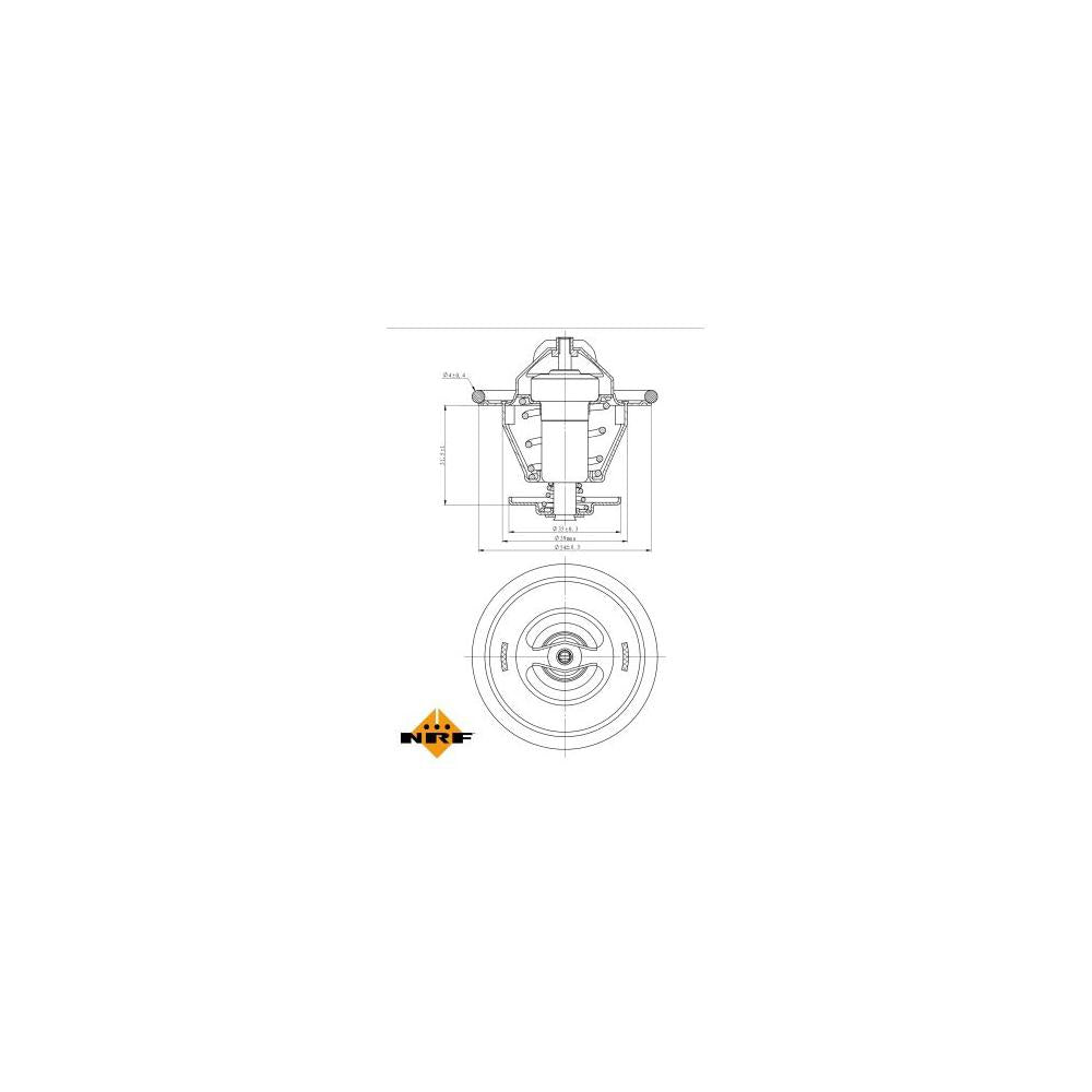 Termostat lichid racire NRF 725214