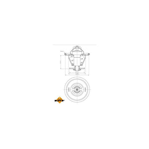 Termostat lichid racire NRF 725214