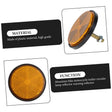 Catadioptru rotund cu suruburi 60mm Galben Runkit RKDI11