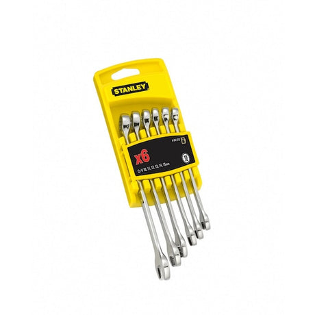 Cheie combinată STANLEY® cu panou lung cu finisaj cromat integral, 6 buc. 494646