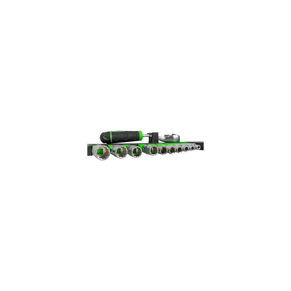 Clichet cu 72 dinti 1/4` cu set tubulare hexagonale Jbm 54030