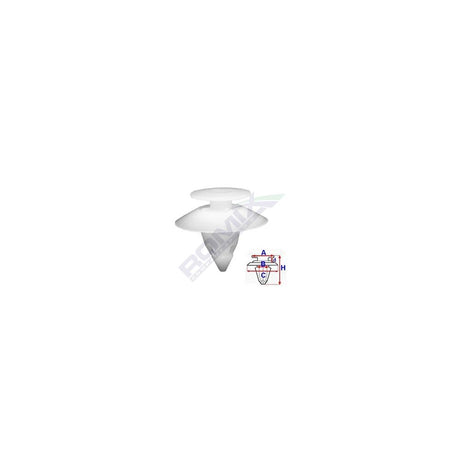 Clips tapiterie pentru Ford - alb set 10 buc Romix 55127Z