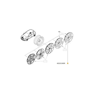 Capac roata 16` Logan ii/sandero ii Renault 403151369R