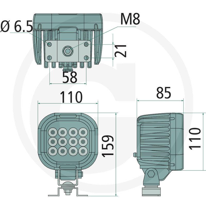 Far de lucru cu LED 5000