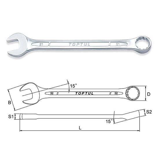 Cheie combinata 10 mm Toptul AAEB1010
