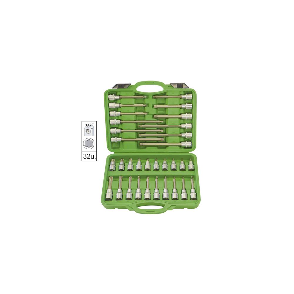 Trusa capete tubulare torx pentru suruburi cu 32 piese Jbm 52605