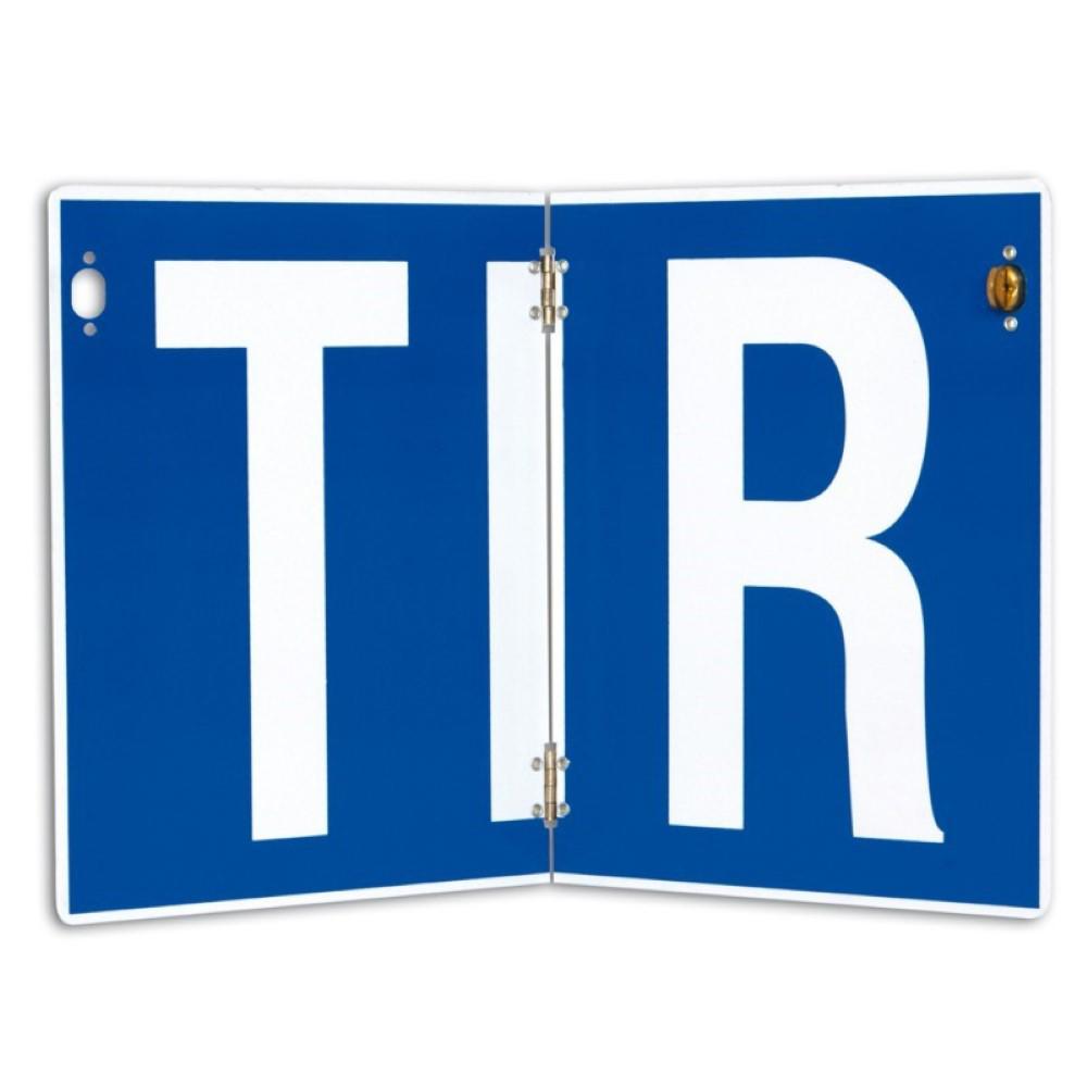 Placa tir pliabila vertical 400X250 mm nereflectorizanta neutral Hico TWY050