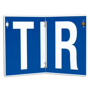 Placa tir pliabila vertical 400X250 mm nereflectorizanta neutral Hico TWY050