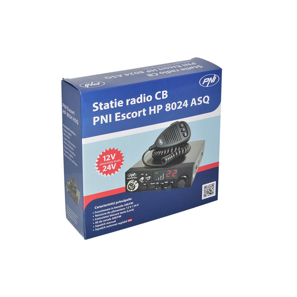 Statie radio cb Pni escort HP 8024 12/24V cu asq reglabil PNI-HP8024