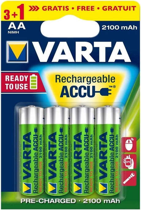Baterie Varta Reincarcabila Recharge Accu Power AA 2100 mAh Blister 3+1 buc 56706101494