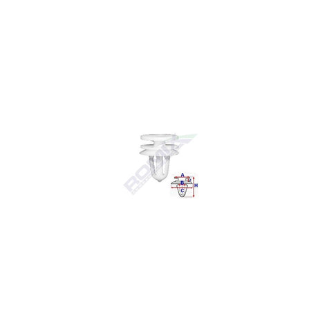 Clips tapiterie pentru Peugeot 7.9X20MM - alb set 10 buc Romix A82030