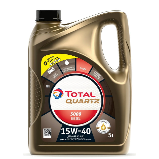 Ulei motor Total Quartz Diesel 5000 15W40 5L 216607