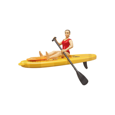 Figurina Bworld Life Guard cu stand up paddle, scara 1:16 Bruder 12276786 – imagine 4