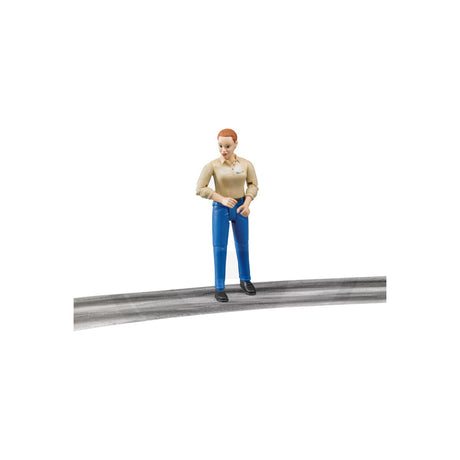 Figurina femeie in pantaloni albastri, scara 1:16 Bruder 12279165 – imagine 2