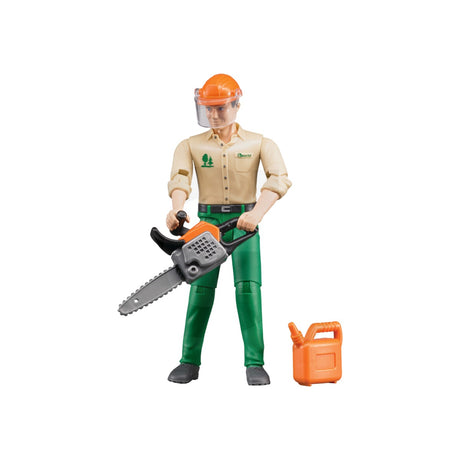 Figurina padurar cu accesorii, scara 1:16 Bruder 60030