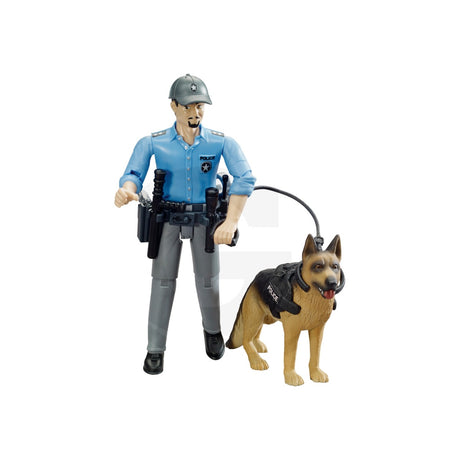 Figurine Bworld politist si caine, scara 1:16 Bruder 12292703