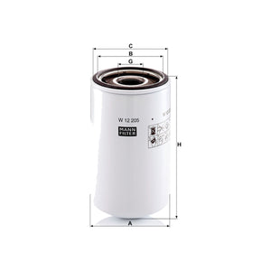 Filtru ulei Mann-filter W12205 – imagine 2