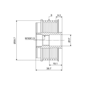 Fulie alternator Valeo 588021 – imagine 5