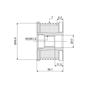 Fulie alternator Valeo 588040 – imagine 5
