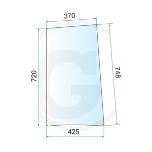 Schita dimensiuni Geam lateral stanga sau dreapta Same 0.009.7703.0/20 GRANIT 12096123