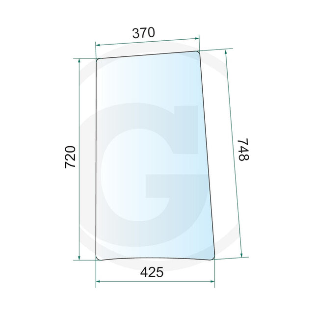 Schita dimensiuni Geam lateral stanga sau dreapta Same 0.009.7703.0/20 GRANIT 12096123
