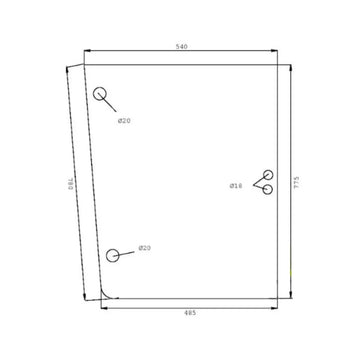 Geam lateral stanga sau dreapta spate 0.007.5106.0/10