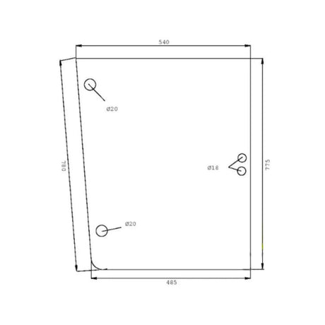 Geam lateral stanga sau dreapta spate 0.007.5106.0/10