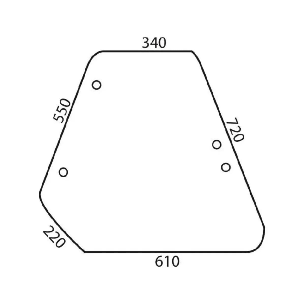 Geam lateral stanga sau dreapta spate Fiat 650885721 verde