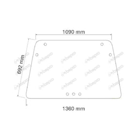 Geam spate Deutz-Fahr