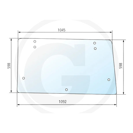 Geam spate Fiat 650885630 verde