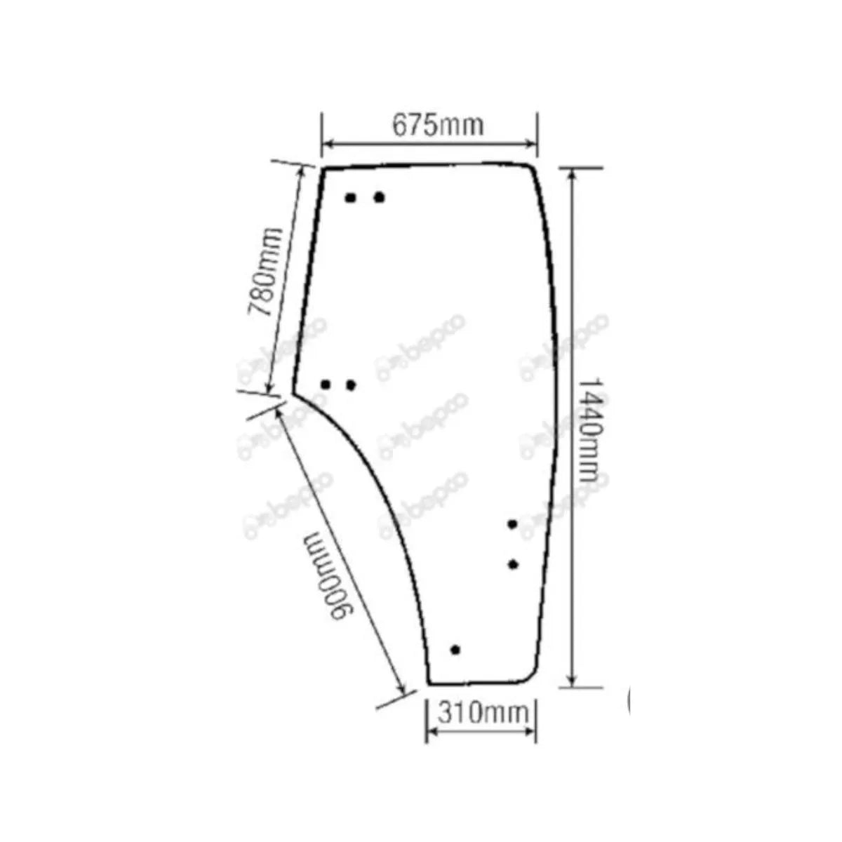 Geam usa dreapta Deutz-Fahr